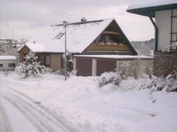 Garagen im Winter